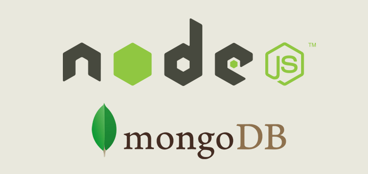 NodeJS + mongoDB logo